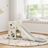 AIYAPLAY 3 in 1 Kids Slide with Climber, Basketball Hoop and Ball, Foldable Indoor Toddler Slide for Ages 2-5, Cream White AIYAPLAY 3 in 1 Kids Slide with Climber, Basketball Hoop and Ball, Foldable Indoor Toddler Slide for Ages 2-5, Cream White