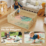 AIYAPLAY Dinosaur-Themed Baby Plat Mat Double Sided, Foldable, Water-Resistant for Outdoor/Indoor, 177 x 146 x 1.5cm AIYAPLAY Dinosaur-Themed Baby Plat Mat Double Sided, Foldable, Water-Resistant for Outdoor/Indoor, 177 x 146 x 1.5cm
