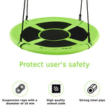 100cm Children Flying Saucer Tree Swing with Adjustable Rope-