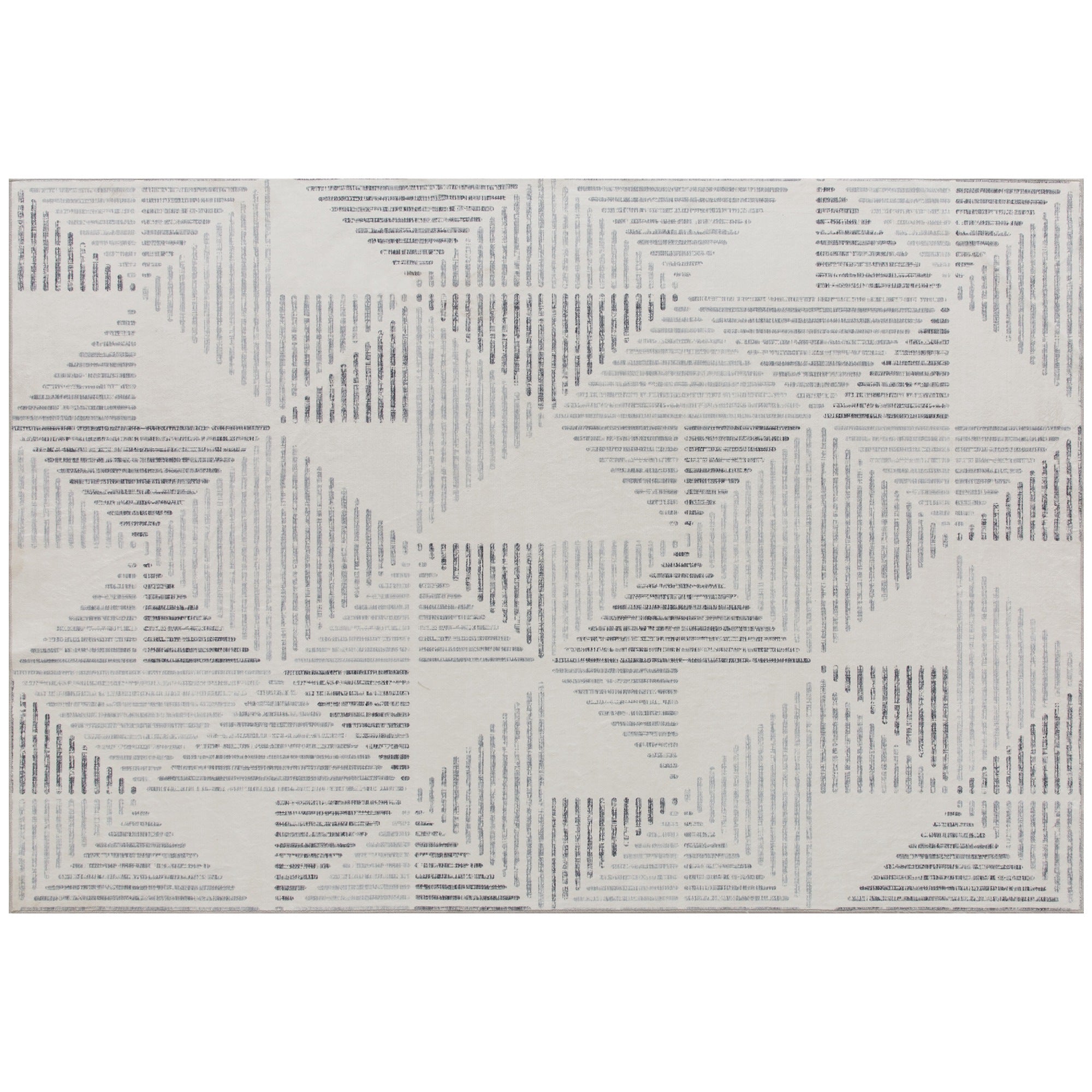 Elegant HOMCOM Modern Area Rug, Geometric Pattern Non-Slip Washable Rug, Soft Floor Carpet for Living Room, Bedroom, Dining Room, Home Office, 290 x 200 cm, in Sophisticated Grey