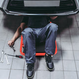 2-in-1 Rolling Creeper Seat Folding Creeper with 6 Universal Wheels