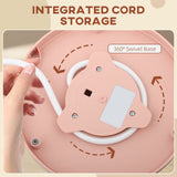 Elegant HOMCOM 3kW Rapid Boil Honeycomb Kettle - Light Pink