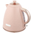 Elegant HOMCOM 3kW Rapid Boil Honeycomb Kettle - Light Pink