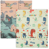 AIYAPLAY Dinosaur-Themed Baby Plat Mat Double Sided, Foldable, Water-Resistant for Outdoor/Indoor, 177 x 146 x 1.5cm
