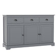 Modern Buffet Sideboard 136cm Spacious Storage Cabinet with 3 Drawers-
