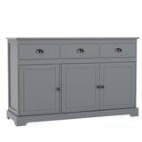 Modern Buffet Sideboard 136cm Spacious Storage Cabinet with 3 Drawers-