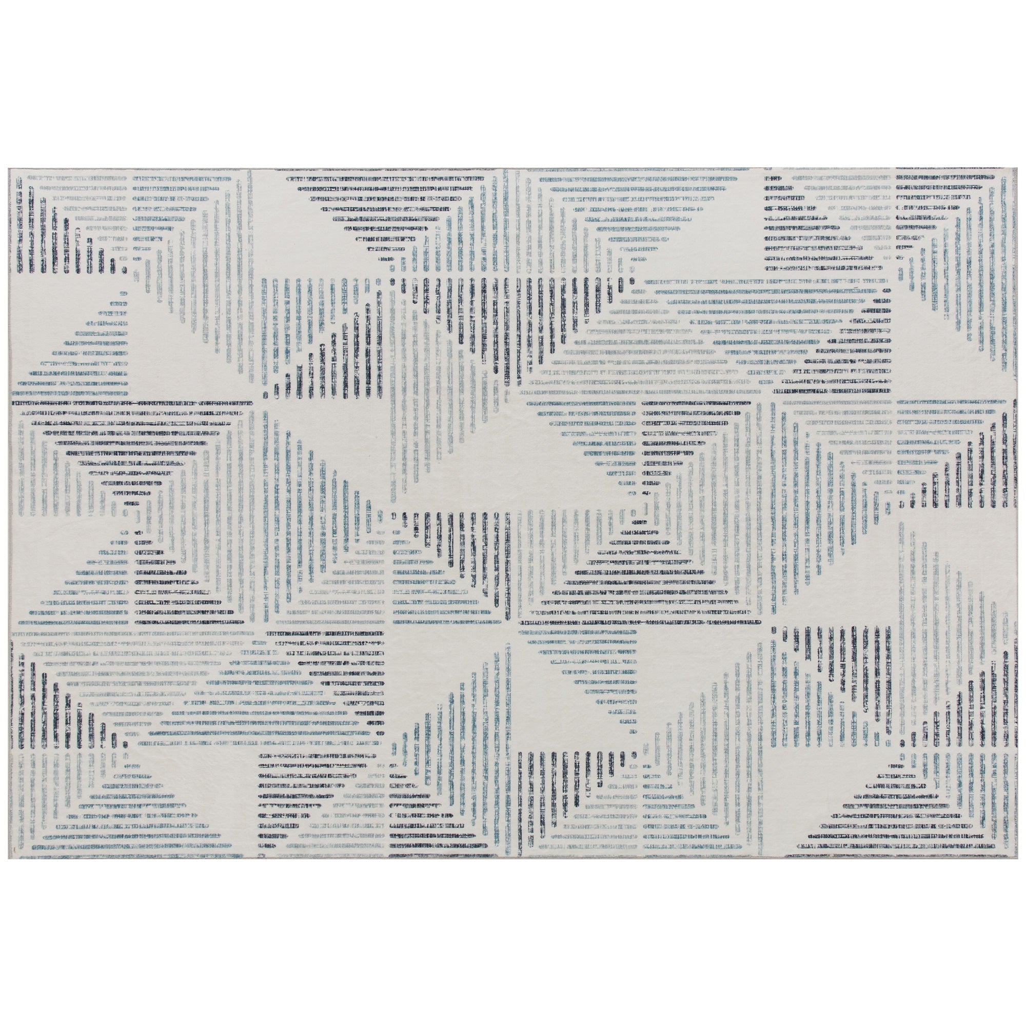 Elegant HOMCOM Modern Area Rug, Geometric Pattern Non-Slip Washable Rug, Soft Floor Carpet for Living Room, Bedroom, Dining Room, Home Office, 290 x 200 cm, Multi-Coloured
