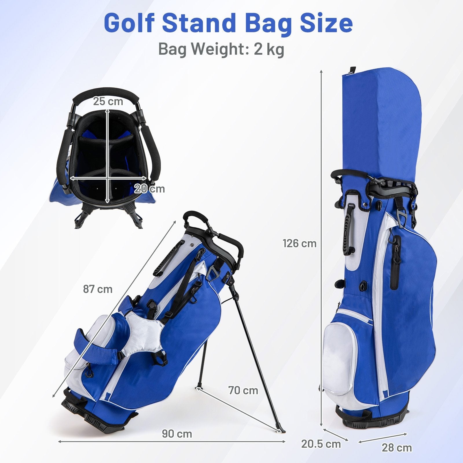 Men's Complete Golf Clubs and Bag Set Right Handed-
