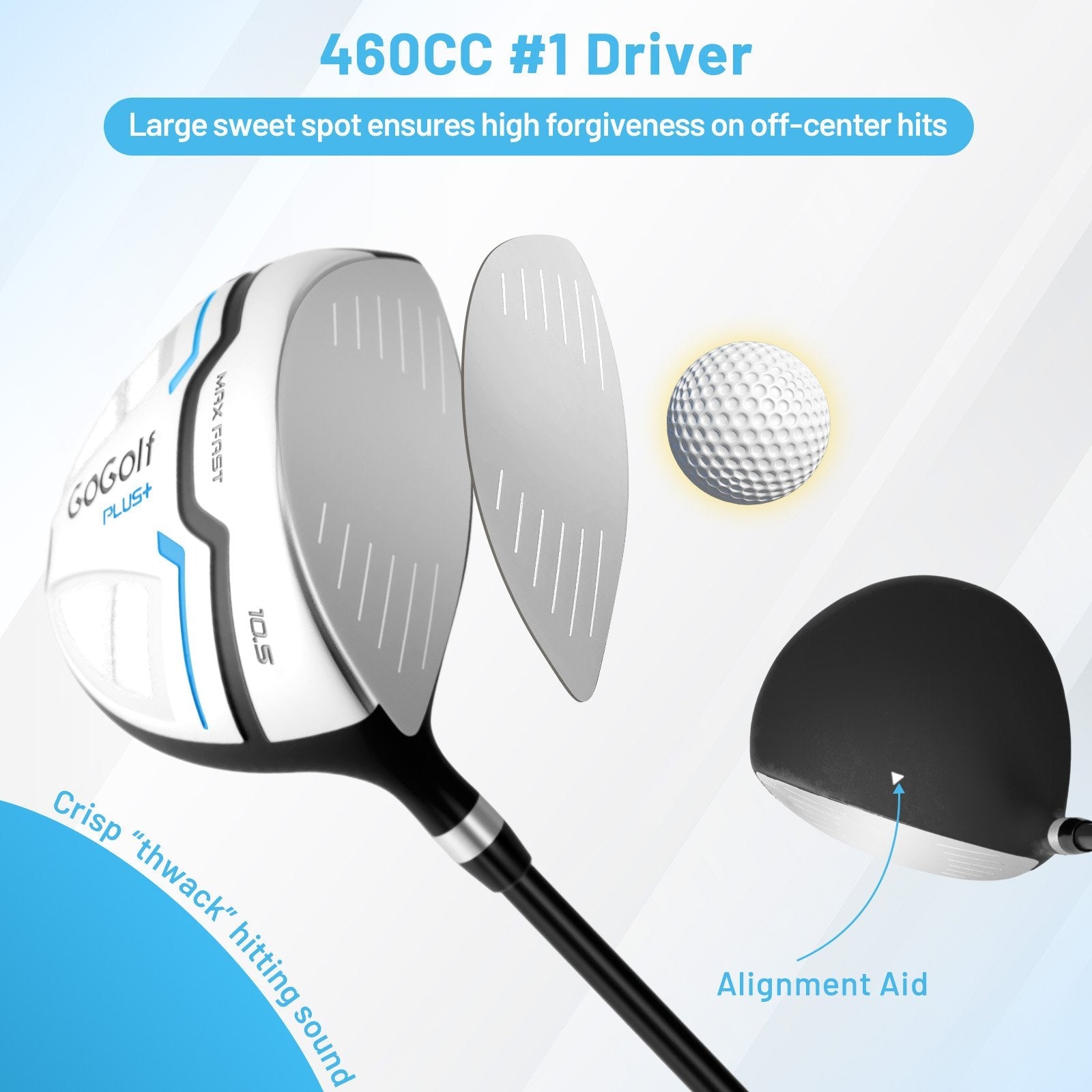 Men's Complete Golf Clubs and Bag Set Right Handed-