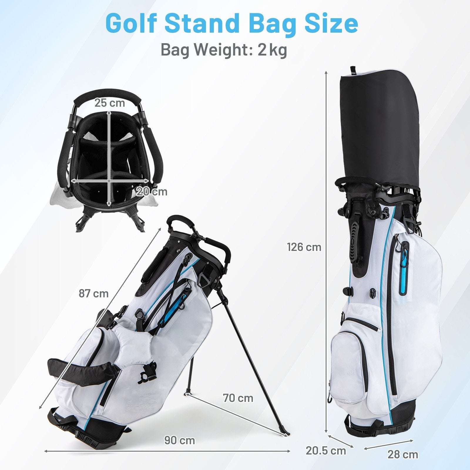 Men's Complete Golf Clubs and Bag Set Right Handed-