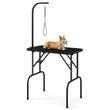Foldable Dog Grooming Table with Height Adjustable Arms and Noose-