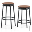 360° Swivel Bar Stools Set of 2 Height Adjustable Kitchen Stools for Kitchen Island-