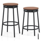 360° Swivel Bar Stools Set of 2 Height Adjustable Kitchen Stools for Kitchen Island-
