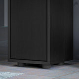 kleankin 180cm Slim Bathroom Cabinet, with Drawer, Shelves and Cupboards - Black