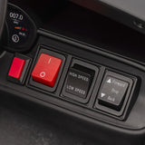 AIYAPLAY Kids Electric Ride on Police Car with Remote Control, Music, Horn, Siren Flashing Lights for 3-5 Years Old, Multicolour