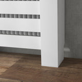 Elegant HOMCOM 95.5H x 78Wcm Radiator Cover, with Drawer - White