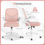 Mesh Office Chair Ergonomic Height Adjustable Swivel Task Computer Desk Chair -