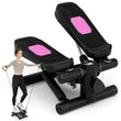 Mini Stepper for Workout Portable Hydraulic Stepper with Resistance Bands-