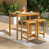 Outdoor Bar Table Acacia Wood Bar Table for Outside