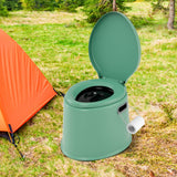 Portable Travel Toilet with Detachable Inner Bucket and Removable Toilet Paper Holder-