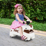 Toddler Ride on Toy with Under Seat Spacious Storage with Music and Lights-Green