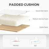 Elegant HOMCOM Velvet-Feel Office Chair with Adjustable Height and Wheels - Cream White