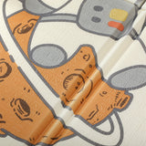 AIYAPLAY Baby Play Mat, Double Sideded Foldable Kids Crawling Mat, Reversible & Waterproof, Astronaut and Planet