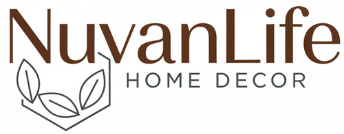 Create a logo with name Of NuvanLife Should be for Decor and white background