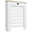 Elegant HOMCOM 95.5H x 78Wcm Radiator Cover, with Drawer - White