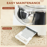 Elegant HOMCOM Electric Kettle and Toaster Set, 3000W 1.7L UK Strix Thermostat Rapid Boil Jug Kettle with Limescale Filter, Cool Touch Body, 4 Slice Toaster with 7 Browning Controls, Crumb Tray, White