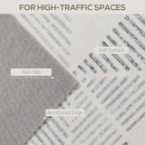 Elegant HOMCOM Modern Area Rug, Geometric Pattern Non-Slip Washable Rug, Soft Floor Carpet for Living Room, Bedroom, Dining Room, Home Office, 230 x 160 cm, in Sophisticated Grey