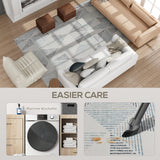 Elegant HOMCOM Modern Area Rug, Geometric Pattern Non-Slip Washable Rug, Soft Floor Carpet for Living Room, Bedroom, Dining Room, Home Office, 290 x 200 cm, Multi-Coloured