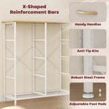 Elegant HOMCOM Chest of Eight Fabric Drawers - Beige