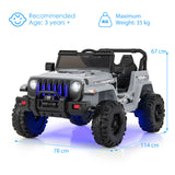 12V Kids Ride on Truck with 2.4G Parental Remote Control and Music-