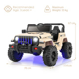 12V Kids Ride on Truck with 2.4G Parental Remote Control and Music-