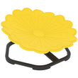 AIYAPLAY Flower-Shaped Sensory Spinning Chair with Non-Slip Base for Balance/Coordination, Yellow