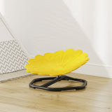 AIYAPLAY Flower-Shaped Sensory Spinning Chair with Non-Slip Base for Balance/Coordination, Yellow