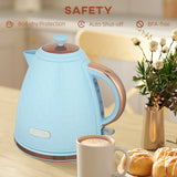Elegant HOMCOM 3kW Rapid Boil Honeycomb Kettle - Light Blue